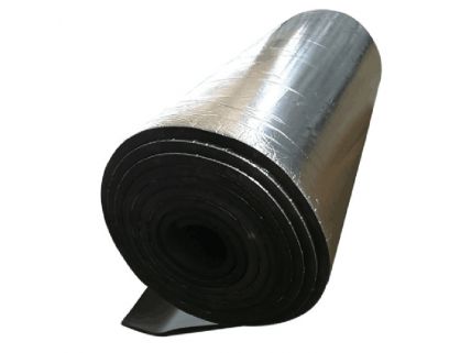 Gummed aluminum foil rubber foam