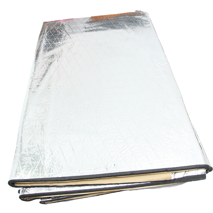 Self-adhering fire resistant heat resistant cotton foil rubber